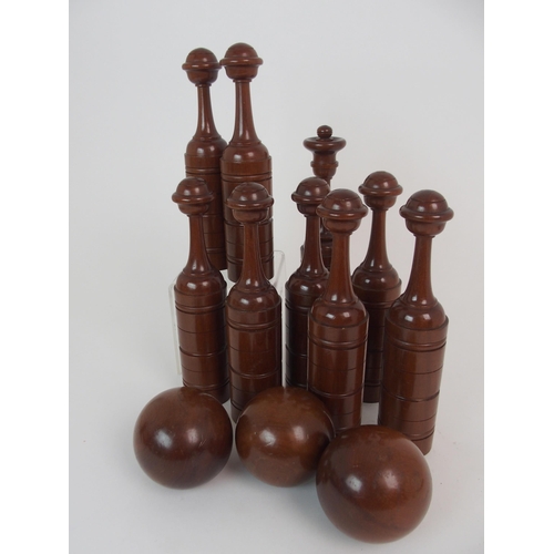 429 - A CASED SET OF VICTORIAN SKITTLES