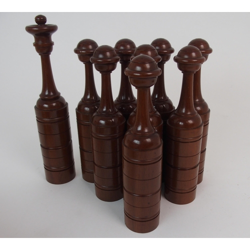 429 - A CASED SET OF VICTORIAN SKITTLES