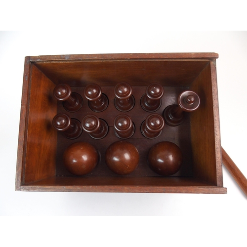 429 - A CASED SET OF VICTORIAN SKITTLES