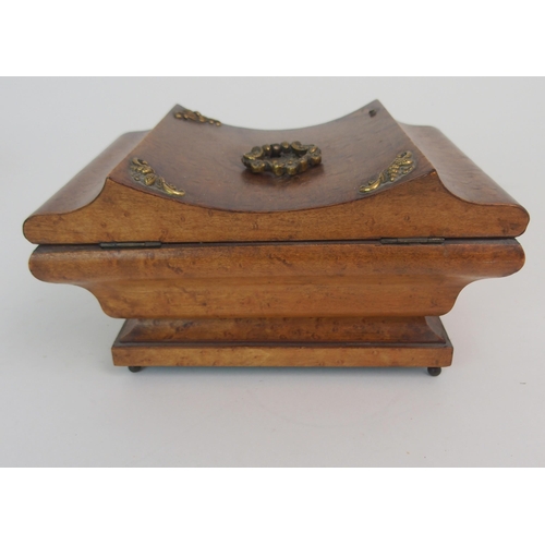 432 - A WALNUT MANICURE BOX