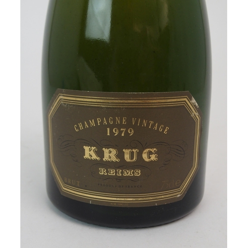 464 - A BOTTLE OF KRUG VINTAGE CHAMPAGNE  1979