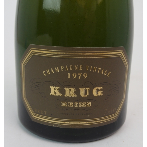 465 - A BOTTLE OF KRUG VINTAGE CHAMPAGNE  1979