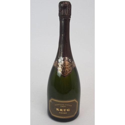 466 - A BOTTLE OF KRUG VINTAGE CHAMPAGNE  1979