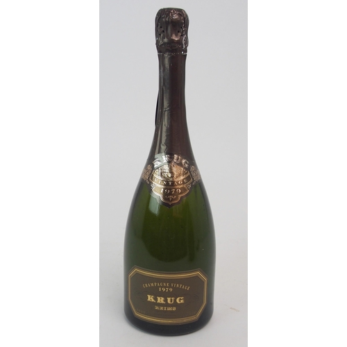 468 - A BOTTLE OF KRUG VINTAGE CHAMPAGNE  1979