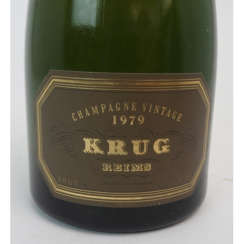 468 - A BOTTLE OF KRUG VINTAGE CHAMPAGNE  1979