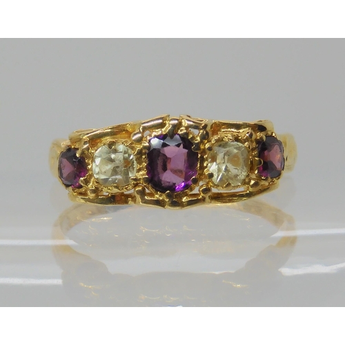 603 - A VICTORIAN GEM SET RING