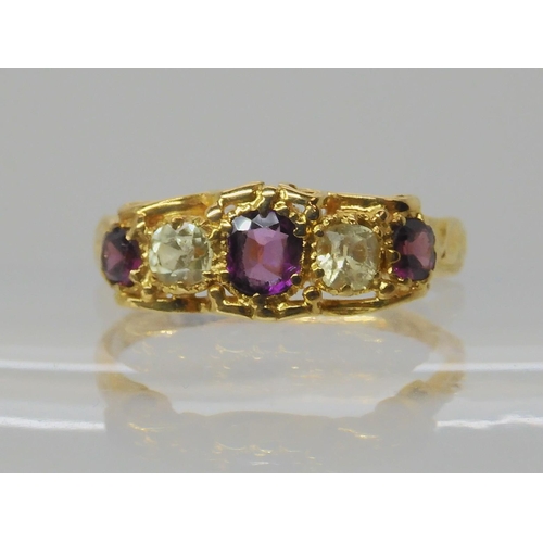 603 - A VICTORIAN GEM SET RING