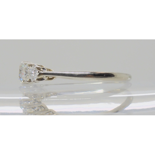 631 - A FIVE STONE OLD CUT DIAMOND RING