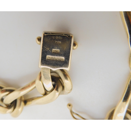 661 - AN ITALIAN 9CT GOLD FANCY CHAIN BRACELET BY CHIAMPESAN