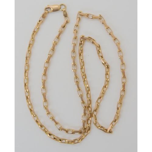 678 - A 9CT GOLD FANCY LINK CHAIN