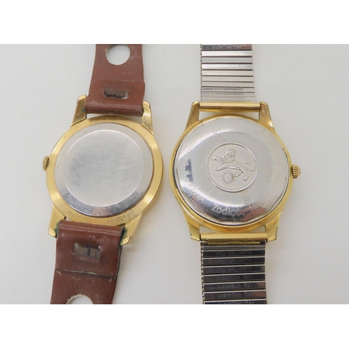 683 - TWO MILITARY WALTHAM POCKET WATCHES AND A STOP WATCH