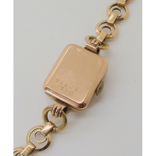 688 - A 15CT GOLD LADIES VINTAGE WATCH