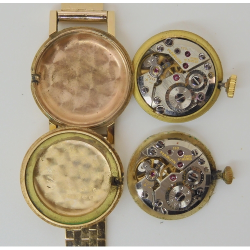 712 - TWO 9CT GOLD LADIES MARVIN WATCHES