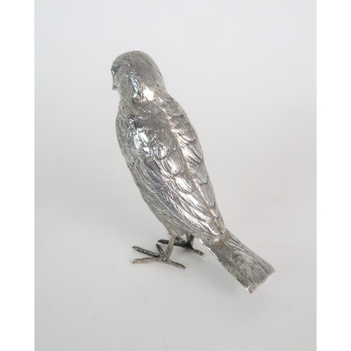 723 - A CONTINENTAL SILVER MODEL OF A SPARROW