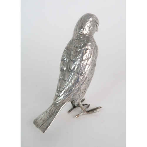 723 - A CONTINENTAL SILVER MODEL OF A SPARROW