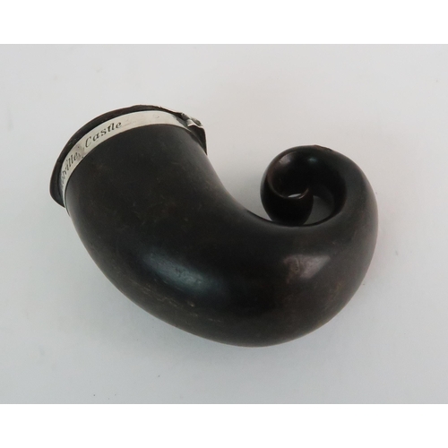 728 - A RAM'S HORN SNUFF MULL