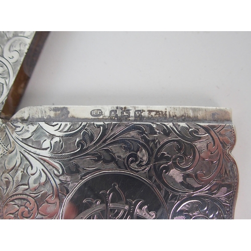 732 - A SILVER CARD CASE