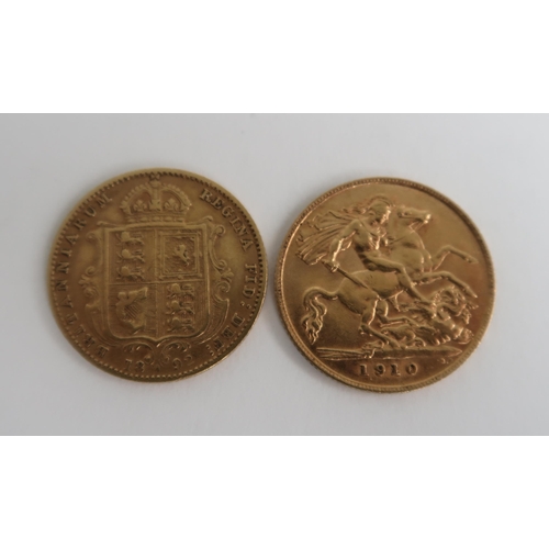 752 - TWO GOLD HALF SOVEREIGNS