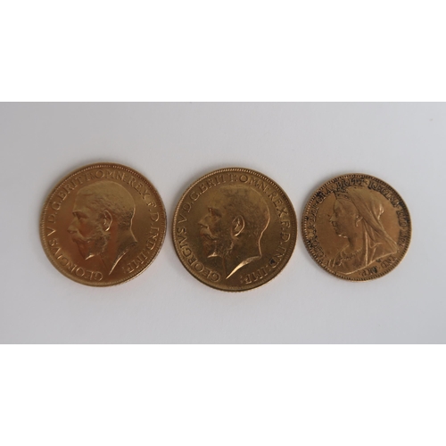 754 - TWO GOLD FULL SOVEREIGNS