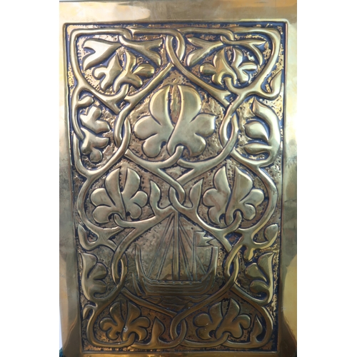 244 - ALEXANDER RITCHIE  IONA BRASS WALL CANDLE SCONCE