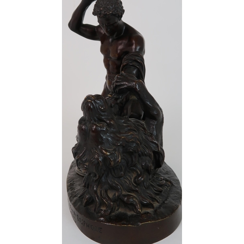 248 - JACQUES ANTOINE THEODORE COINCHON (FRENCH  1814-81) BRONZE SCULPTURE