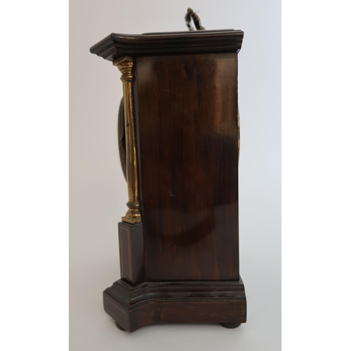 255 - AN EDWARDIAN MANTLE CLOCK