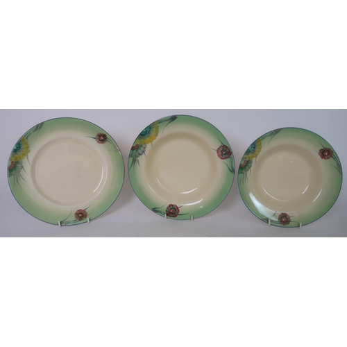 276 - A CLARICE CLIFF FOR WILKINSON LTD DINNER SERVICE