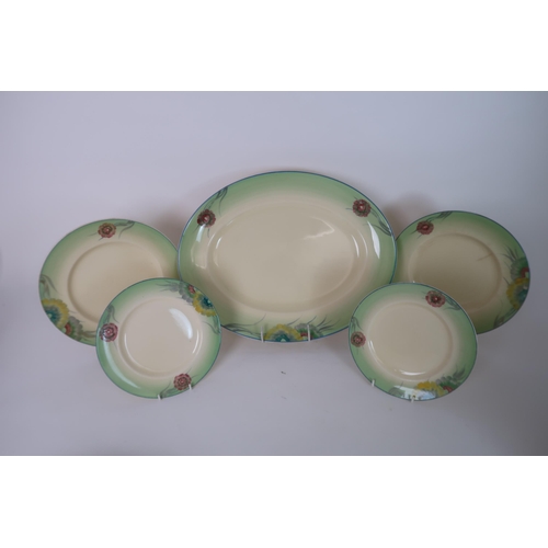 276 - A CLARICE CLIFF FOR WILKINSON LTD DINNER SERVICE