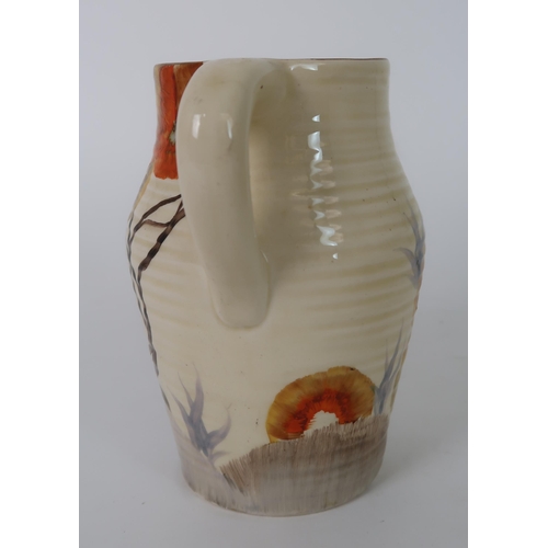 277 - A CLARICE CLIFF RHODANTHE VASE/JUG