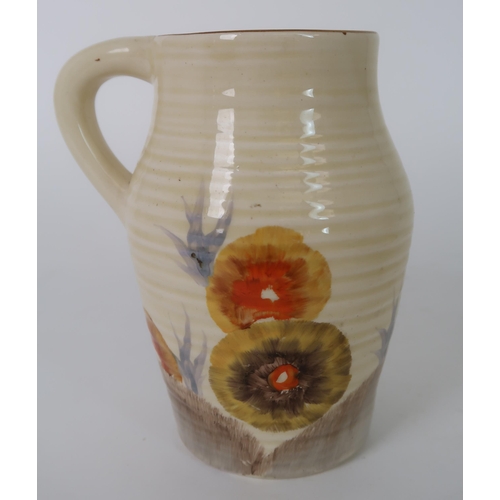 277 - A CLARICE CLIFF RHODANTHE VASE/JUG