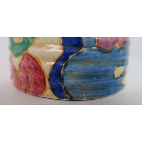 278 - A CLARICE CLIFF BLUE CHINTZ HONEY POT