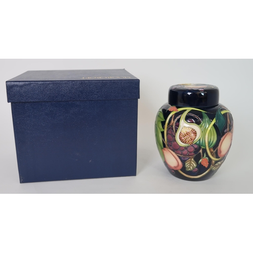 281 - A MOORCROFT QUEENS CHOICE GINGER JAR AND COVER