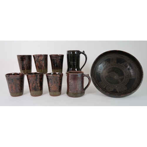 284 - A COLLECTION OF NIGERIAN ABUJA POTTERY