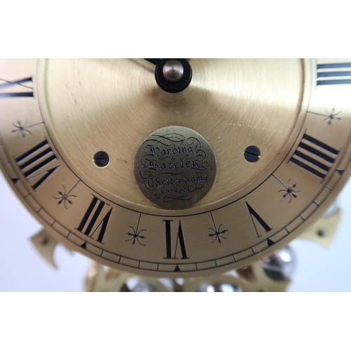 308 - A LATE 20TH CENTURY SPHERICAL WEIGHT CLOCK BY HARDING AND BAZELEY  CHELTENHAM