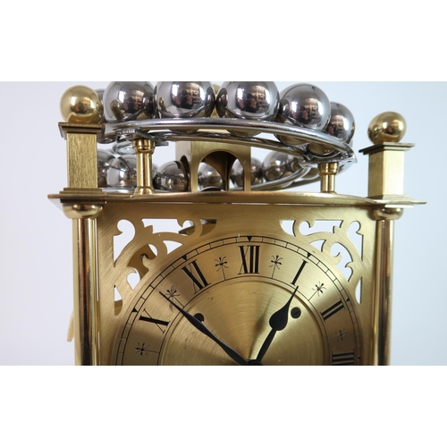 308 - A LATE 20TH CENTURY SPHERICAL WEIGHT CLOCK BY HARDING AND BAZELEY  CHELTENHAM