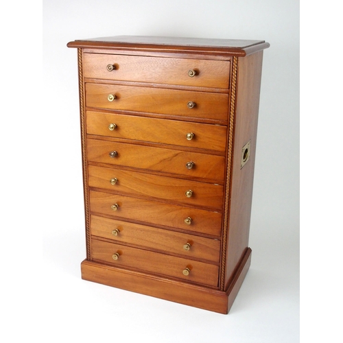 351 - A 20TH CENTURY EIGHT-DRAWER COLLECTORS CABINET