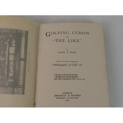 436 - GOLFING CURIOS AND THE LIKE BY HARRY B. WOOD