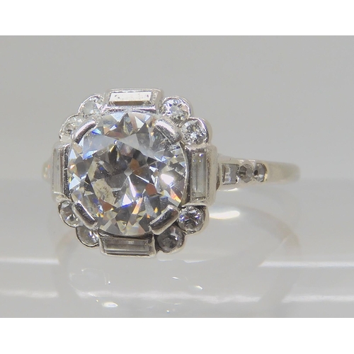 513 - A SUBSTANTIAL OLD CUT DIAMOND RING