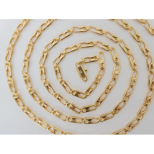 531 - AN 18CT GOLD ITALIAN FANCY CHAIN