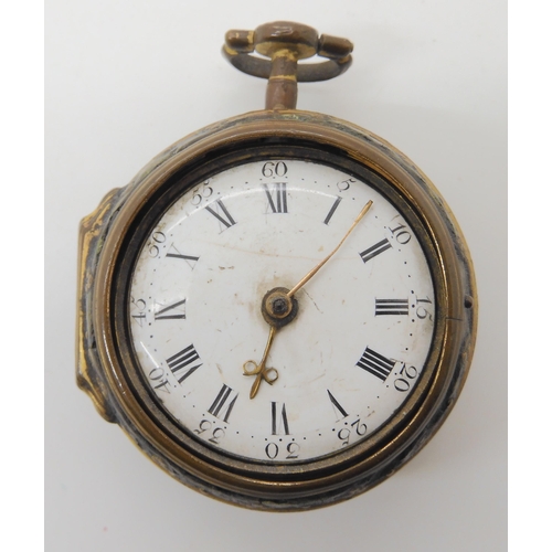 664 - THREE PAIR CASED POCKET WATCHES (AF)