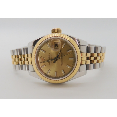 681 - A LADIES ROLEX OYSTER PERPETUAL DATE JUST