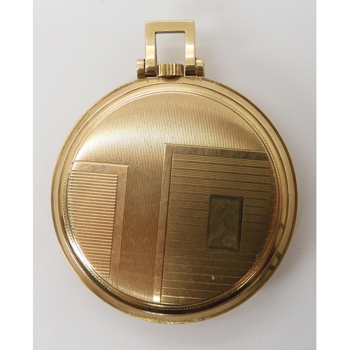 682 - A 14K GOLD ART DECO OMEGA POCKET WATCH