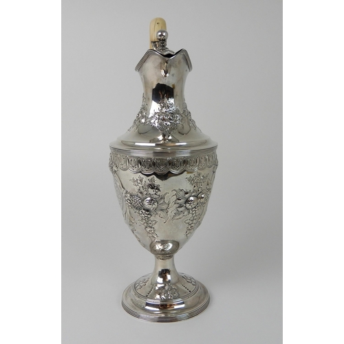 691 - A SILVER TROPHY EWER