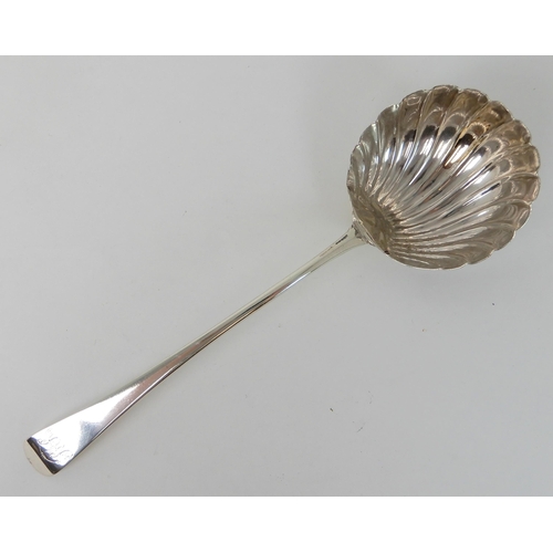 706 - A SILVER LADLE