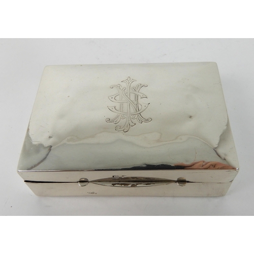 715 - A SILVER RING BOX