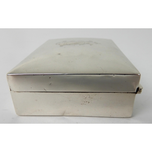 715 - A SILVER RING BOX