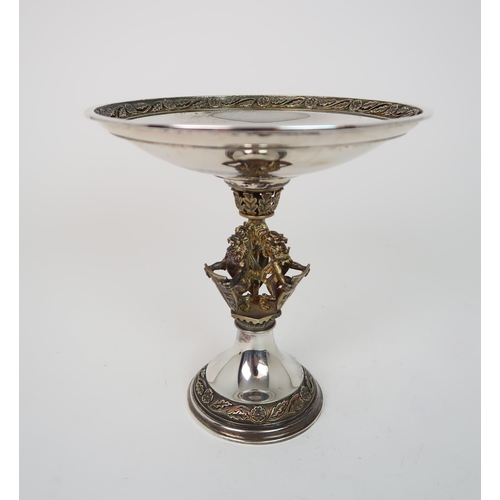 732 - A SILVER GILT LIMITED EDITION (215/250) TAZZA