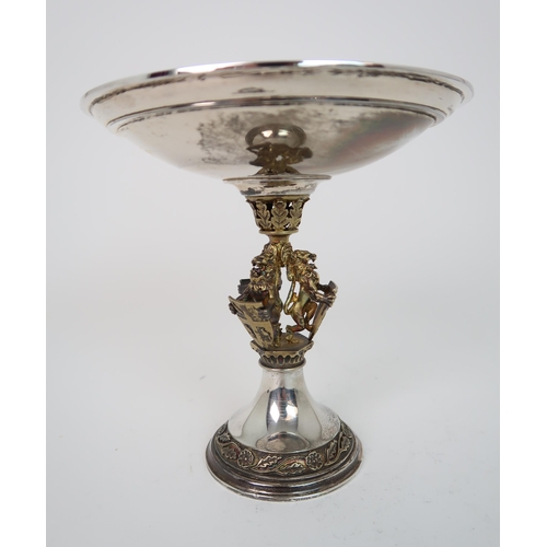 732 - A SILVER GILT LIMITED EDITION (215/250) TAZZA