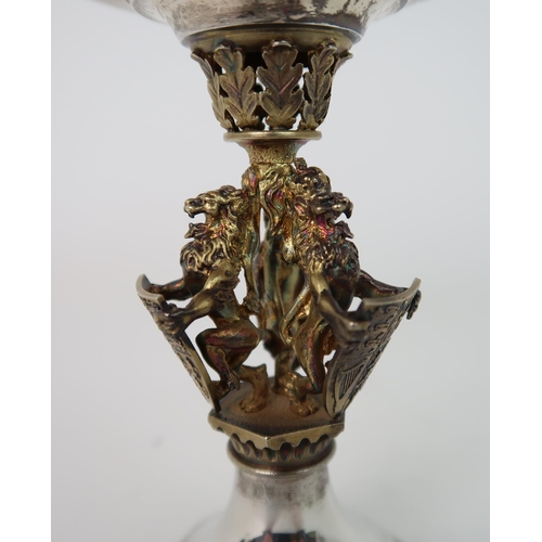 732 - A SILVER GILT LIMITED EDITION (215/250) TAZZA