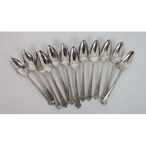 736 - A SUITE OF SILVER CUTLERY